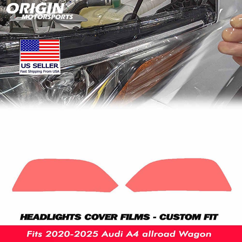 2020-2025 Audi A4 allroad Wagon Precut Headlight PPF Clear Paint Protection Film Kit 2020-2025 Audi A4 allroad Wagon Precut Headlight PPF Clear Paint Protection Film Kit