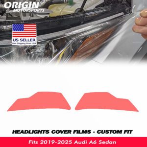 2019-2025 Audi A6 Sedan Precut Headlight PPF Clear Paint Protection Film Kit 2019-2025 Audi A6 Sedan Precut Headlight PPF Clear Paint Protection Film Kit