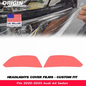 2020-2025 Audi A4 Sedan Precut Headlight PPF Clear Paint Protection Film Kit 2020-2025 Audi A4 Sedan Precut Headlight PPF Clear Paint Protection Film Kit