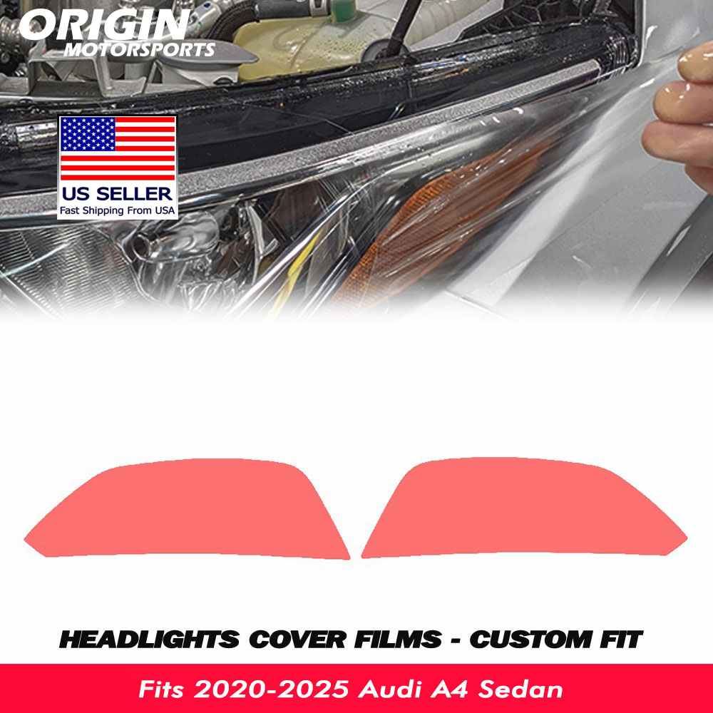 2020-2025 Audi A4 Sedan Precut Headlight PPF Clear Paint Protection Film Kit 2020-2025 Audi A4 Sedan Precut Headlight PPF Clear Paint Protection Film Kit