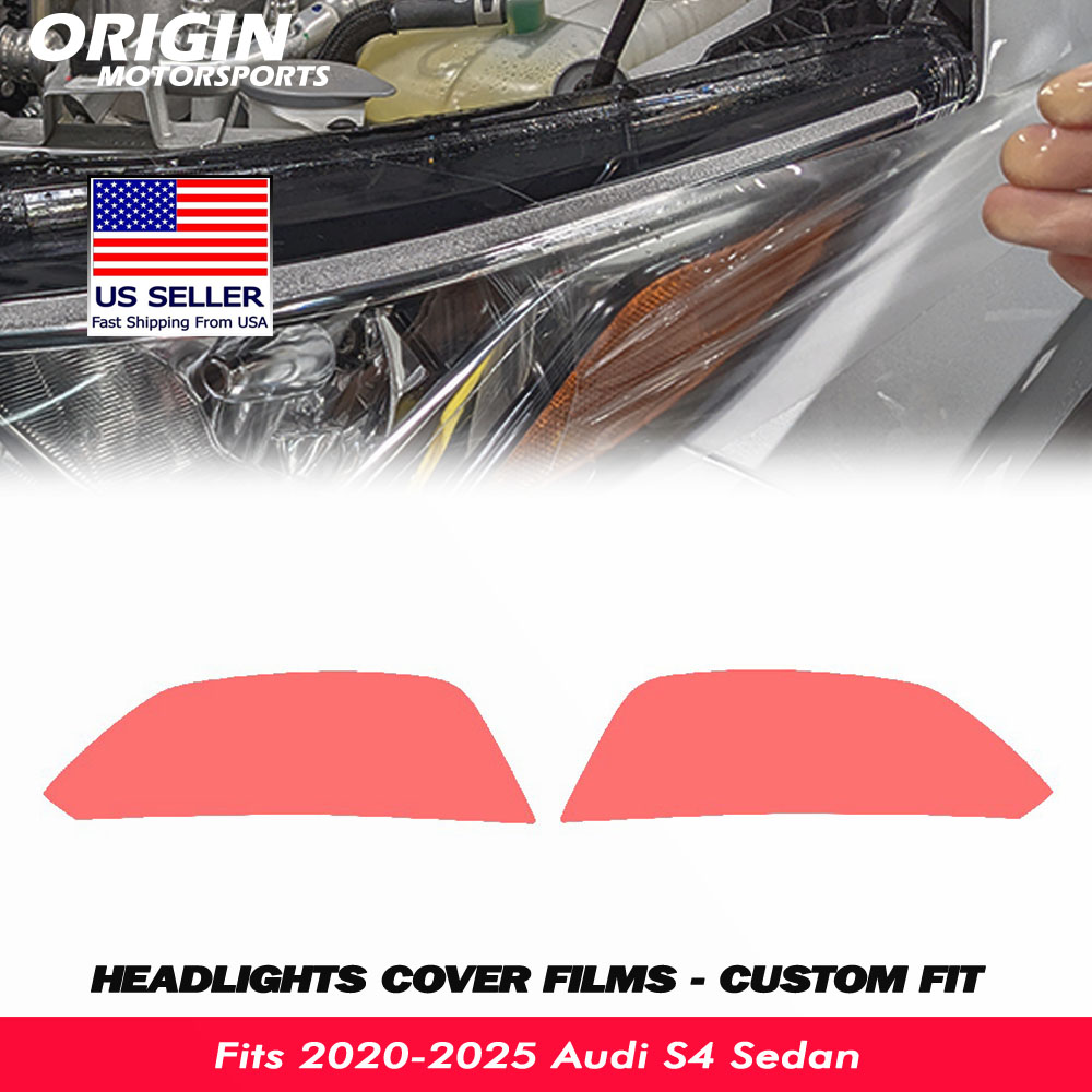 2020-2025 Audi S4 Sedan Precut Headlight PPF Clear Paint Protection Film Kit 2020-2025 Audi S4 Sedan Precut Headlight PPF Clear Paint Protection Film Kit