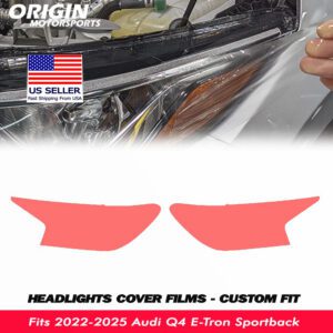 2022-2025 Audi Q4 E-Tron Sportback Precut Headlight PPF Clear Paint Protection Film Kit 2022-2025 Audi Q4 E-Tron Sportback Precut Headlight PPF Clear Paint Protection Film Kit