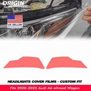 2020-2025 Audi A6 allroad Wagon Precut Headlight PPF Clear Paint Protection Film Kit