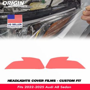 2022-2025 Audi A8 Sedan Precut Headlight PPF Clear Paint Protection Film Kit 2022-2025 Audi A8 Sedan Precut Headlight PPF Clear Paint Protection Film Kit