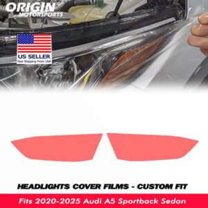 2020-2025 Audi A5 Sportback Sedan Precut Headlight PPF Clear Paint Protection Film Kit 2020-2025 Audi A5 Sportback Sedan Precut Headlight PPF Clear Paint Protection Film Kit