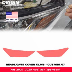 2021-2025 Audi RS7 Sportback Precut Headlight PPF Clear Paint Protection Film Kit 2021-2025 Audi RS7 Sportback Precut Headlight PPF Clear Paint Protection Film Kit
