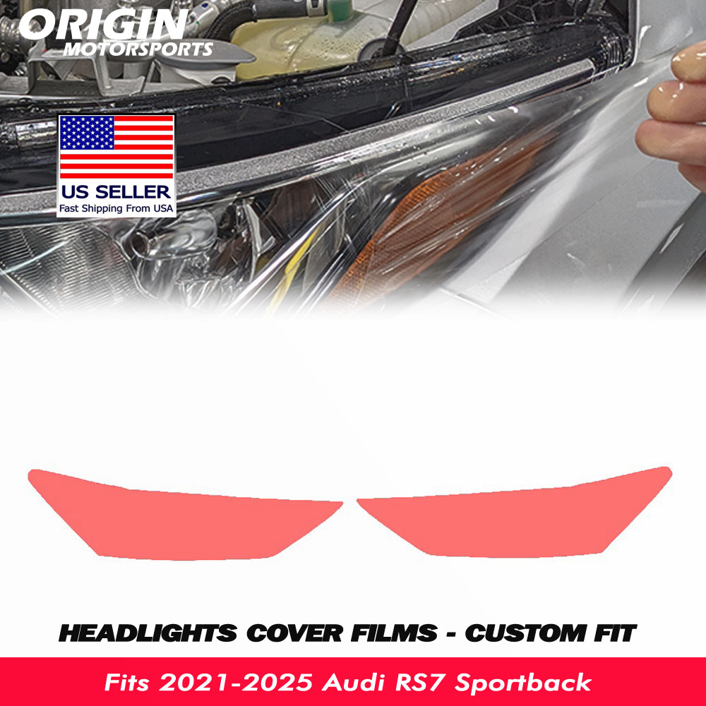 2021-2025 Audi RS7 Sportback Precut Headlight PPF Clear Paint Protection Film Kit 2021-2025 Audi RS7 Sportback Precut Headlight PPF Clear Paint Protection Film Kit