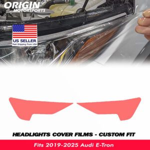 2019-2025 Audi E-Tron Precut Headlight PPF Clear Paint Protection Film Kit 2019-2025 Audi E-Tron Precut Headlight PPF Clear Paint Protection Film Kit