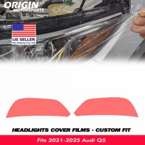 2021-2025 Audi Q5 Precut Headlight PPF Clear Paint Protection Film Kit 2021-2025 Audi Q5 Precut Headlight PPF Clear Paint Protection Film Kit