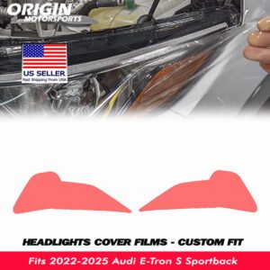2022-2025 Audi E-Tron S Sportback Precut Headlight PPF Clear Paint Protection Film Kit 2022-2025 Audi E-Tron S Sportback Precut Headlight PPF Clear Paint Protection Film Kit