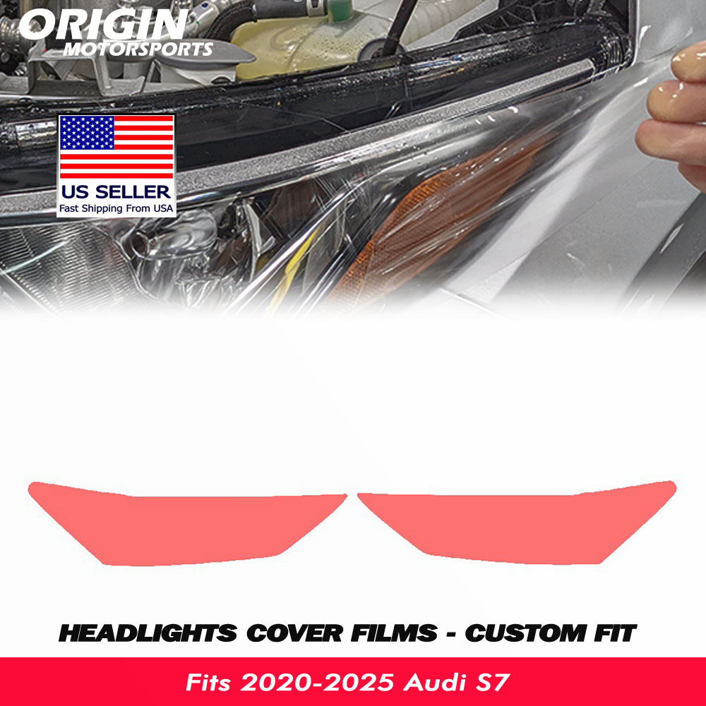 2020-2025 Audi S7 Precut Headlight PPF Clear Paint Protection Film Kit 2020-2025 Audi S7 Precut Headlight PPF Clear Paint Protection Film Kit