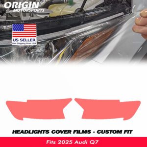 2025-2026 Audi Q7 Precut Headlight PPF Clear Paint Protection Film Kit 2025-2026 Audi Q7 Precut Headlight PPF Clear Paint Protection Film Kit