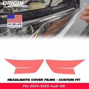 2024-2025 Audi Q8 Precut Headlight PPF Clear Paint Protection Film Kit