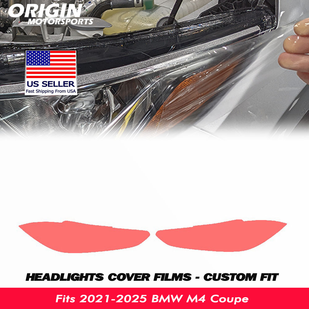 2021-2025 BMW M4 Coupe Precut Headlight PPF Clear Paint Protection Film Kit 2021-2025 BMW M4 Coupe Precut Headlight PPF Clear Paint Protection Film Kit