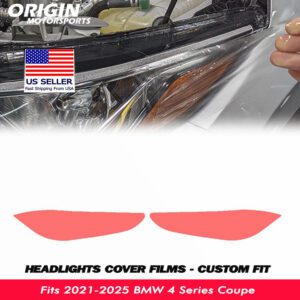 2021-2025 BMW 4 Series Coupe Precut Headlight PPF Clear Paint Protection Film Kit 2021-2025 BMW 4 Series Coupe Precut Headlight PPF Clear Paint Protection Film Kit