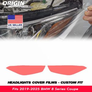 2019-2025 BMW 8 Series Coupe Precut Headlight PPF Clear Paint Protection Film Kit 2019-2025 BMW 8 Series Coupe Precut Headlight PPF Clear Paint Protection Film Kit