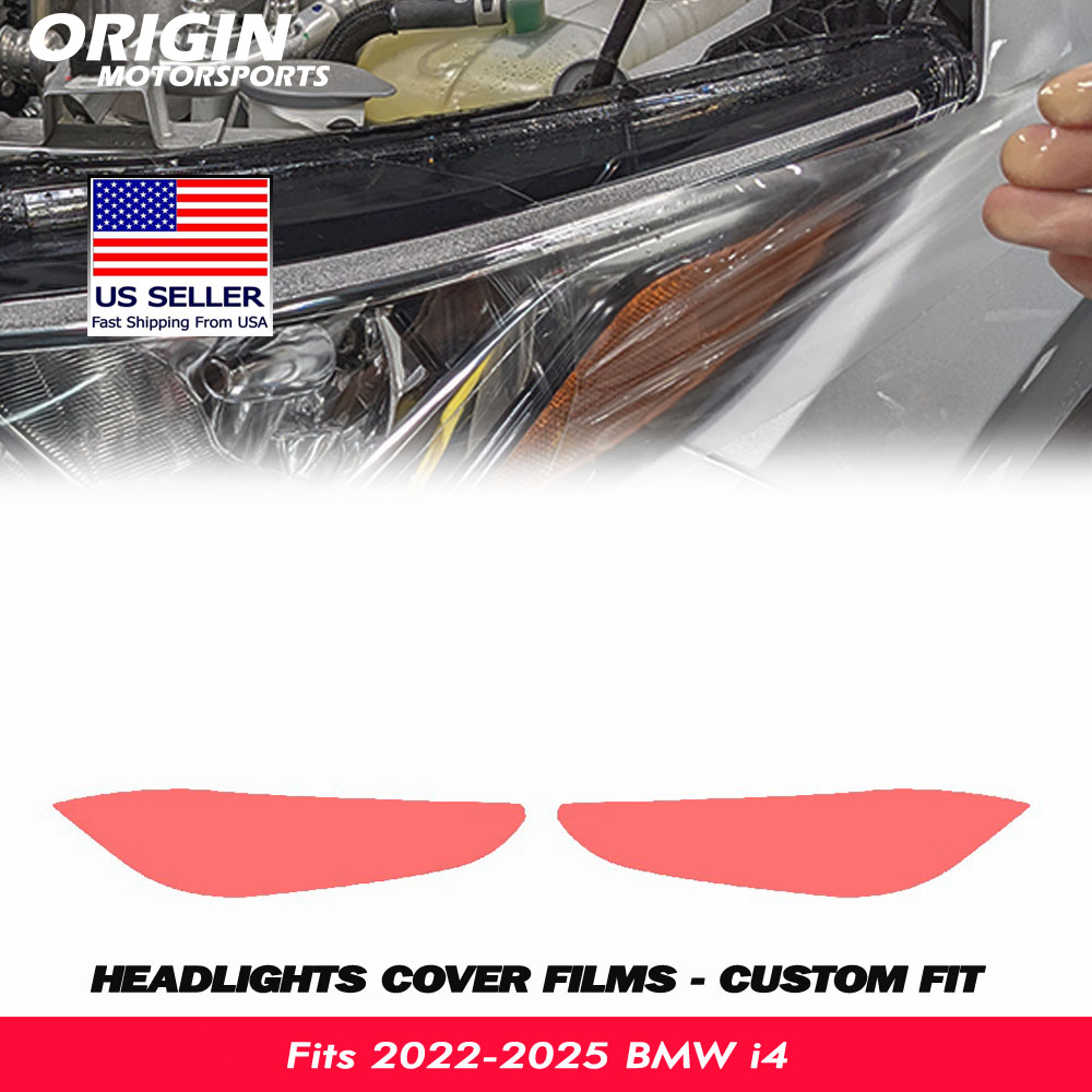 2022-2025 BMW i4 Precut Headlight PPF Clear Paint Protection Film Kit