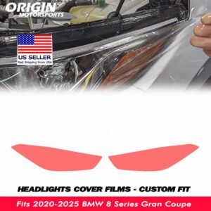 2020-2025 BMW 8 Series Gran Coupe Precut Headlight PPF Clear Paint Protection Film Kit