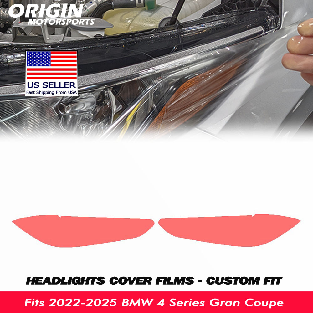 2022-2025 BMW 4 Series Gran Coupe Precut Headlight PPF Clear Paint Protection Film Kit