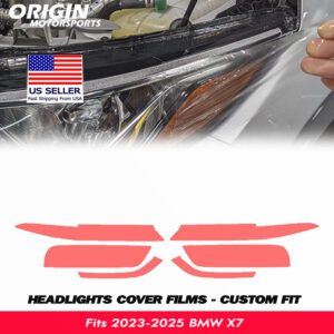 2023-2025 BMW X7 Precut Headlight PPF Clear Paint Protection Film Kit