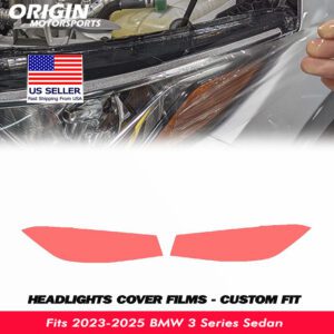 2023-2025 BMW 3 Series Sedan Precut Headlight PPF Clear Paint Protection Film Kit 2023-2025 BMW 3 Series Sedan Precut Headlight PPF Clear Paint Protection Film Kit
