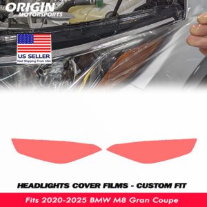 2020-2025 BMW M8 Gran Coupe Precut Headlight PPF Clear Paint Protection Film Kit