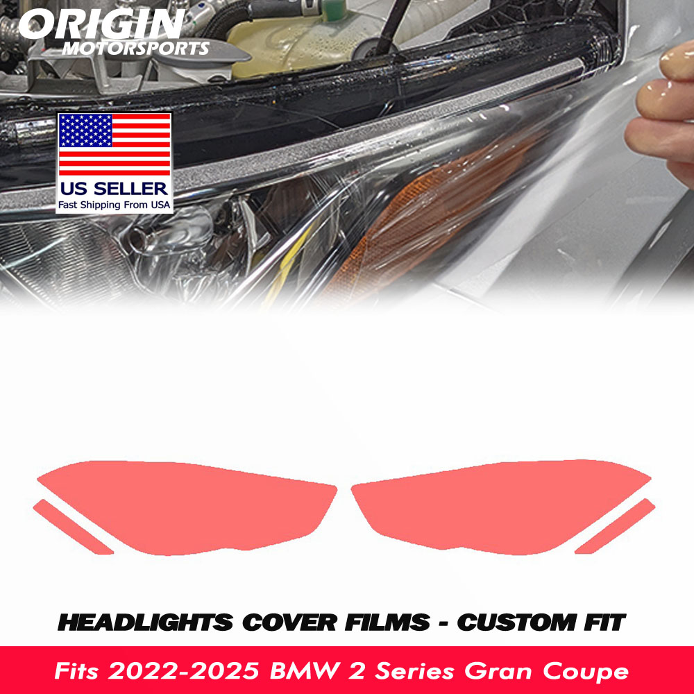 2022-2025 BMW 2 Series Gran Coupe Precut Headlight PPF Clear Paint Protection Film Kit