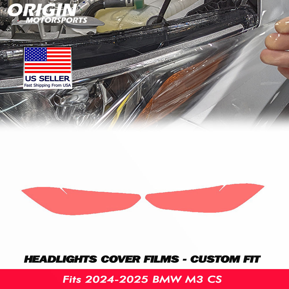 2024-2025 BMW M3 CS Precut Headlight PPF Clear Paint Protection Film Kit