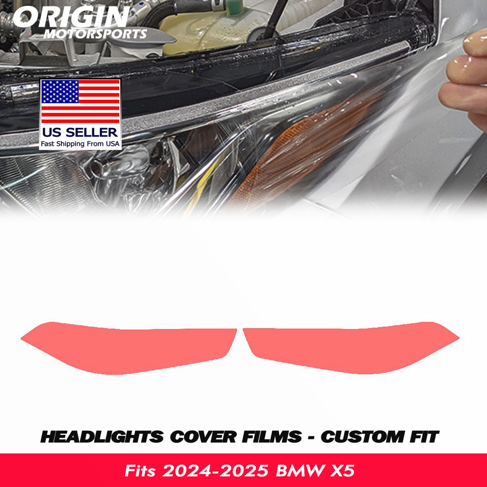 2024-2025 BMW X5 Precut Headlight PPF Clear Paint Protection Film Kit 2024-2025 BMW X5 Precut Headlight PPF Clear Paint Protection Film Kit