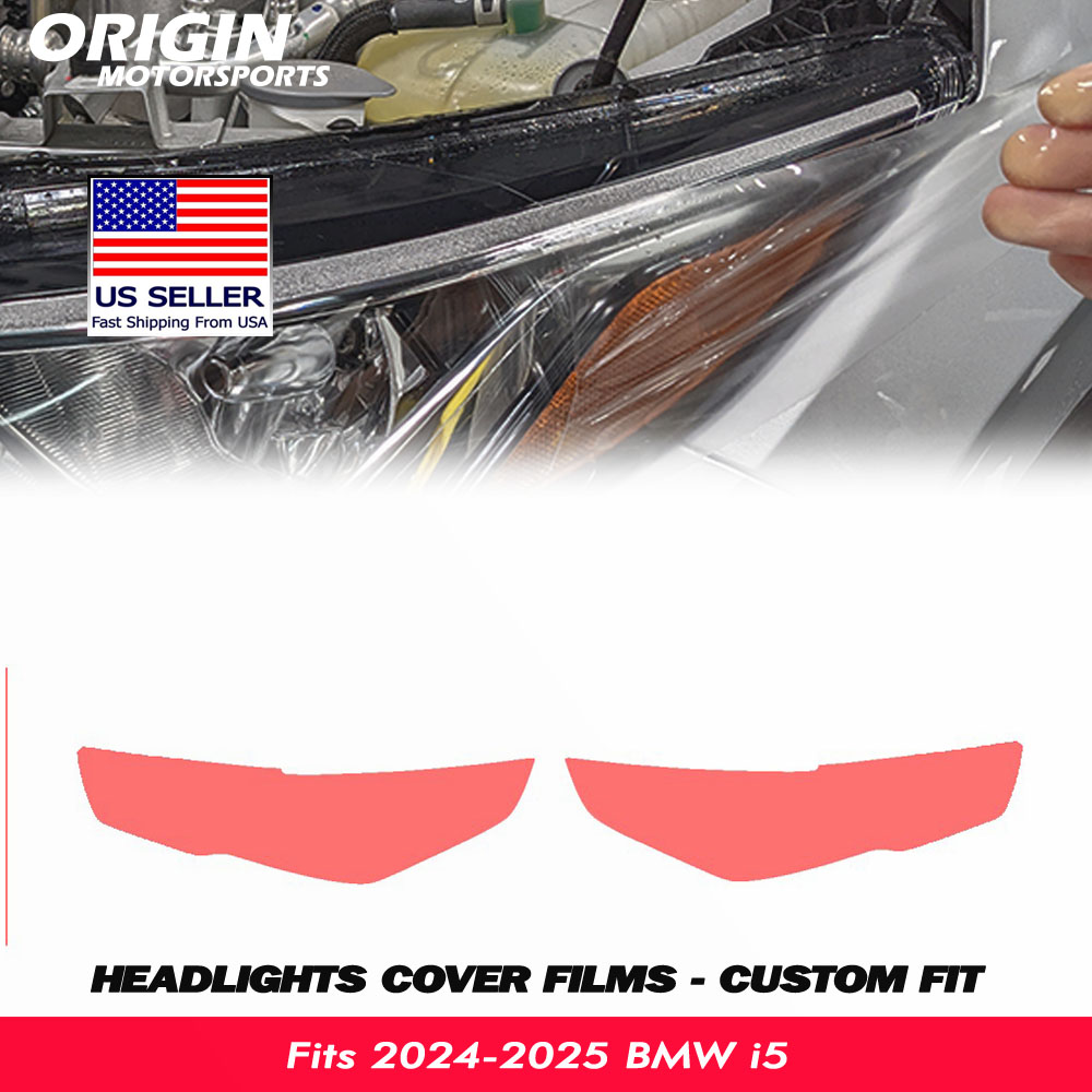 2024-2025 BMW i5 Precut Headlight PPF Clear Paint Protection Film Kit 2024-2025 BMW i5 Precut Headlight PPF Clear Paint Protection Film Kit
