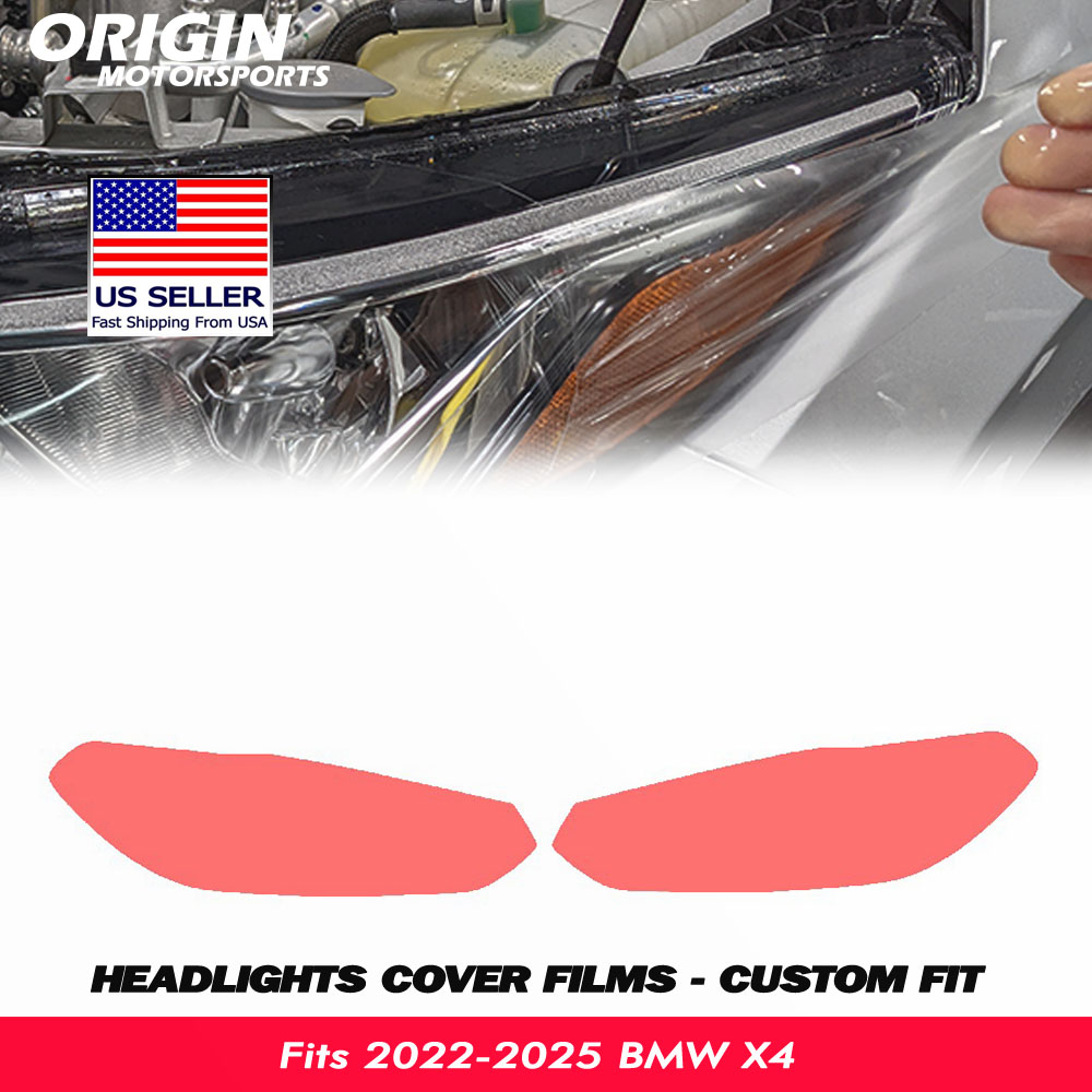 2022-2025 BMW X4 Precut Headlight PPF Clear Paint Protection Film Kit