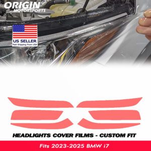 2023-2025 BMW i7 Precut Headlight PPF Clear Paint Protection Film Kit