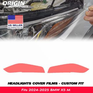 2024-2025 BMW X5 M Precut Headlight PPF Clear Paint Protection Film Kit 2024-2025 BMW X5 M Precut Headlight PPF Clear Paint Protection Film Kit