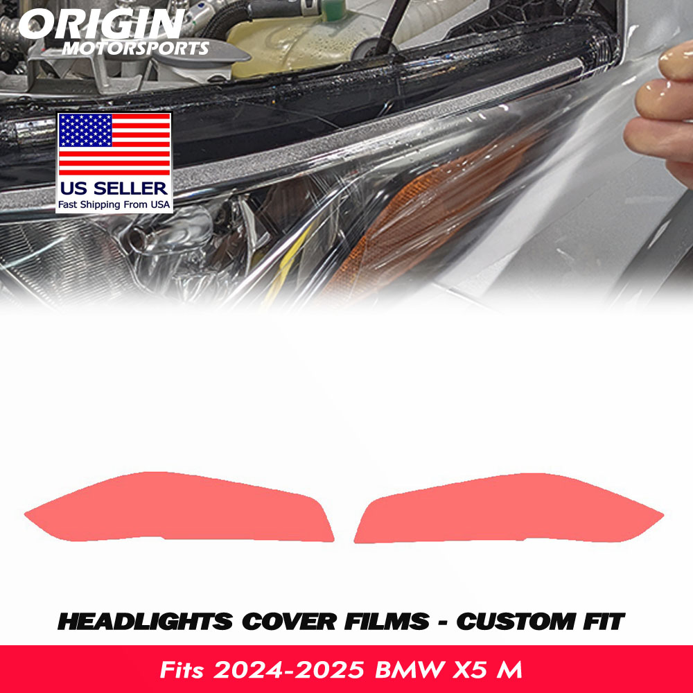 2024-2025 BMW X5 M Precut Headlight PPF Clear Paint Protection Film Kit 2024-2025 BMW X5 M Precut Headlight PPF Clear Paint Protection Film Kit
