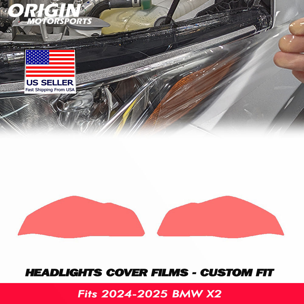 2024-2025 BMW X2 Precut Headlight PPF Clear Paint Protection Film Kit 2024-2025 BMW X2 Precut Headlight PPF Clear Paint Protection Film Kit