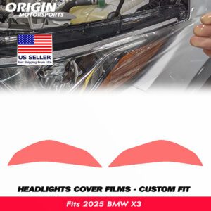 2025-2026 BMW X3 Precut Headlight PPF Clear Paint Protection Film Kit 2025-2026 BMW X3 Precut Headlight PPF Clear Paint Protection Film Kit