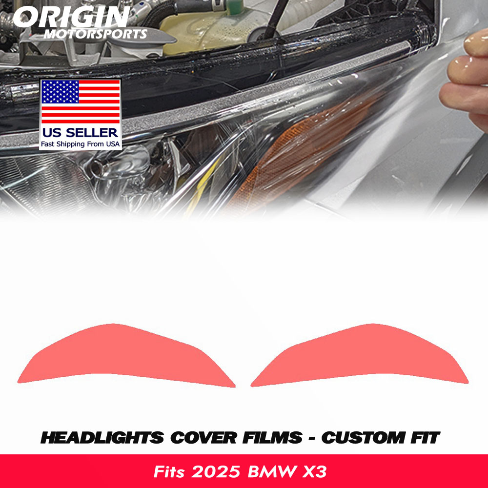 2025-2026 BMW X3 Precut Headlight PPF Clear Paint Protection Film Kit 2025-2026 BMW X3 Precut Headlight PPF Clear Paint Protection Film Kit