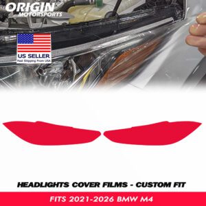 2021-2026 BMW M4 Precut Headlight PPF Clear Paint Protection Film Kit 2021-2026 BMW M4 Precut Headlight PPF Clear Paint Protection Film Kit
