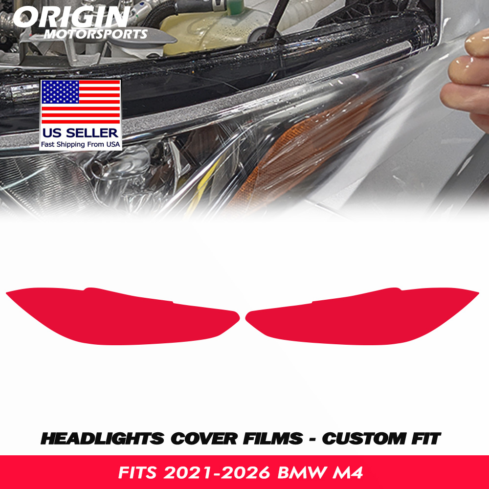 2021-2026 BMW M4 Precut Headlight PPF Clear Paint Protection Film Kit 2021-2026 BMW M4 Precut Headlight PPF Clear Paint Protection Film Kit
