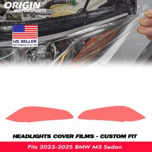 2023-2025 BMW M3 Sedan Precut Headlight PPF Clear Paint Protection Film Kit