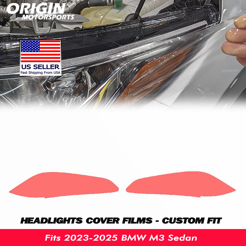 2023-2025 BMW M3 Sedan Precut Headlight PPF Clear Paint Protection Film Kit