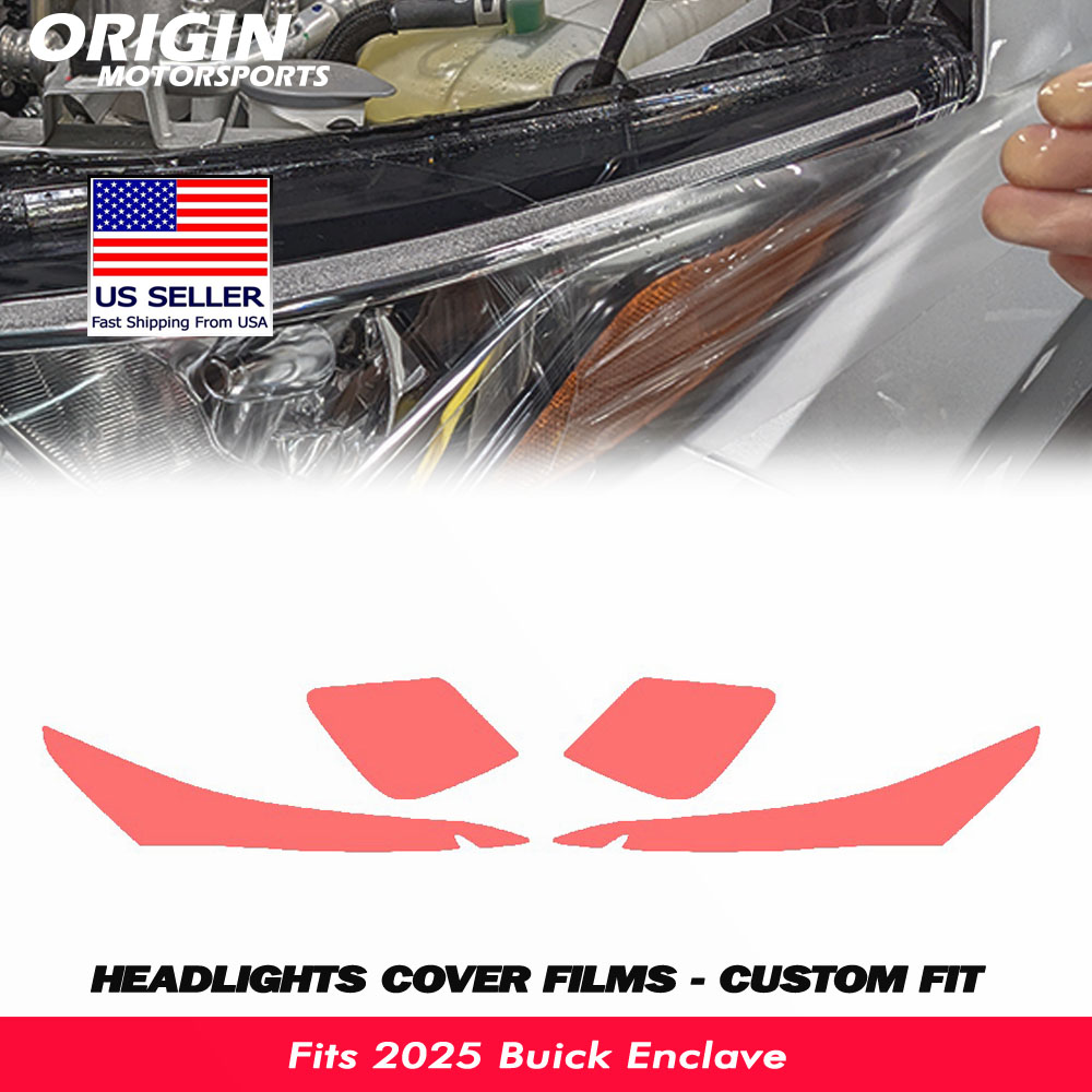 2025-2026 Buick Enclave Precut Headlight PPF Clear Paint Protection Film Kit 2025-2026 Buick Enclave Precut Headlight PPF Clear Paint Protection Film Kit