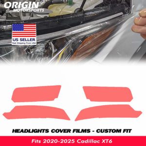 2020-2025 Cadillac XT6 Precut Headlight PPF Clear Paint Protection Film Kit