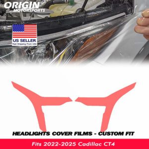 2022-2025 Cadillac CT4 Precut Headlight PPF Clear Paint Protection Film Kit 2022-2025 Cadillac CT4 Precut Headlight PPF Clear Paint Protection Film Kit