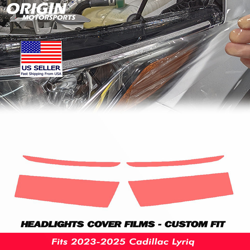 2023-2025 Cadillac Lyriq Precut Headlight PPF Clear Paint Protection Film Kit