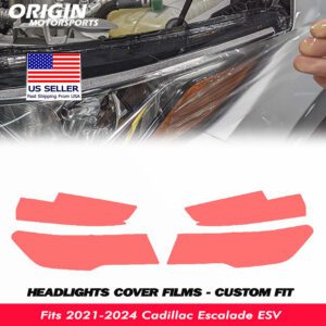 2021-2024 Cadillac Escalade ESV Precut Headlight PPF Clear Paint Protection Film Kit 2021-2024 Cadillac Escalade ESV Precut Headlight PPF Clear Paint Protection Film Kit