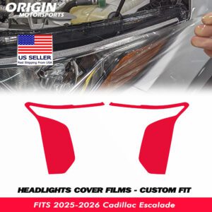 2025-2026 Cadillac Escalade Precut Headlight PPF Clear Paint Protection Film Kit