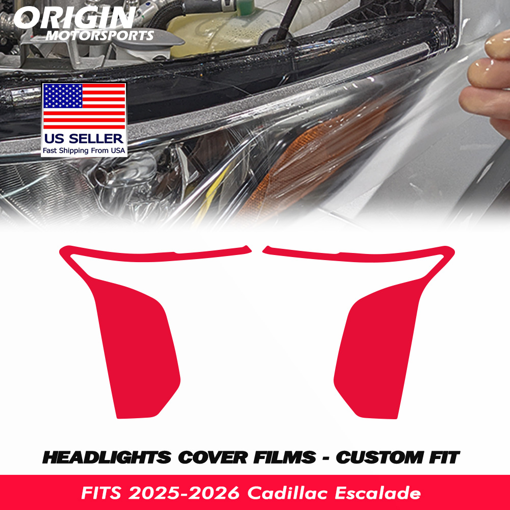 2025-2026 Cadillac Escalade Precut Headlight PPF Clear Paint Protection Film Kit 2025-2026 Cadillac Escalade Precut Headlight PPF Clear Paint Protection Film Kit