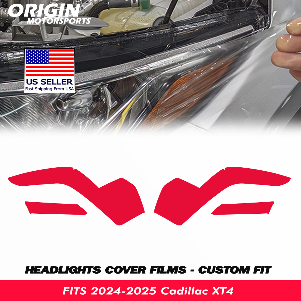 2024-2025 CADILLAC XT4 Precut Headlight PPF Clear Paint Protection Film Kit 2024-2025 CADILLAC XT4 Precut Headlight PPF Clear Paint Protection Film Kit