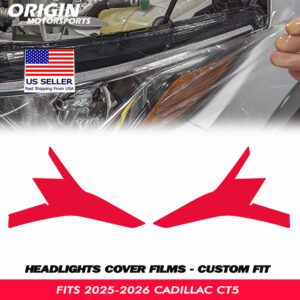 2025-2026 Cadillac CT5 Precut Headlight PPF Clear Paint Protection Film Kit